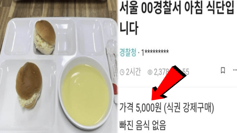 “교도소 밥이 낫겠다..” 서울 oo 경찰서, 식권 강제 구매로 먹어야 하는 5000원 경찰 식단 논란